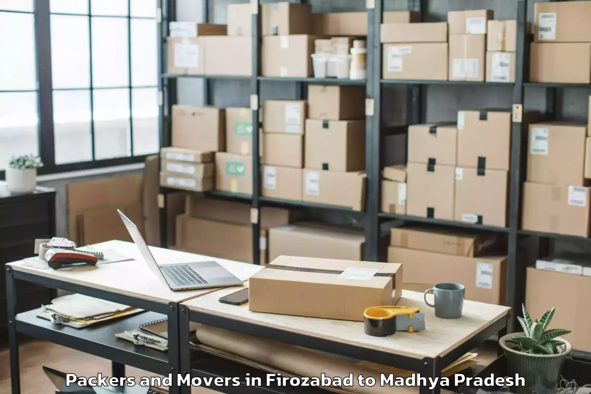 Comprehensive Firozabad to Nasrullaganj Packers And Movers